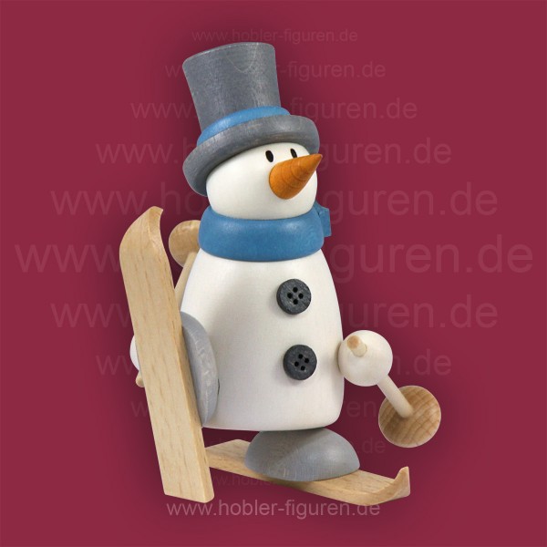 Schneemann Fritz mit Ski