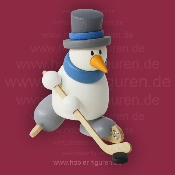 Schneemann Otto beim Eishockey