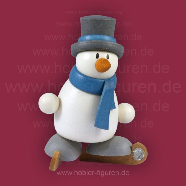 Schneemann Otto mit Schlittschuhen