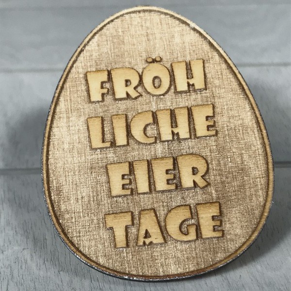 Stempel - "Fröhliche Eiertage" für Keramik
