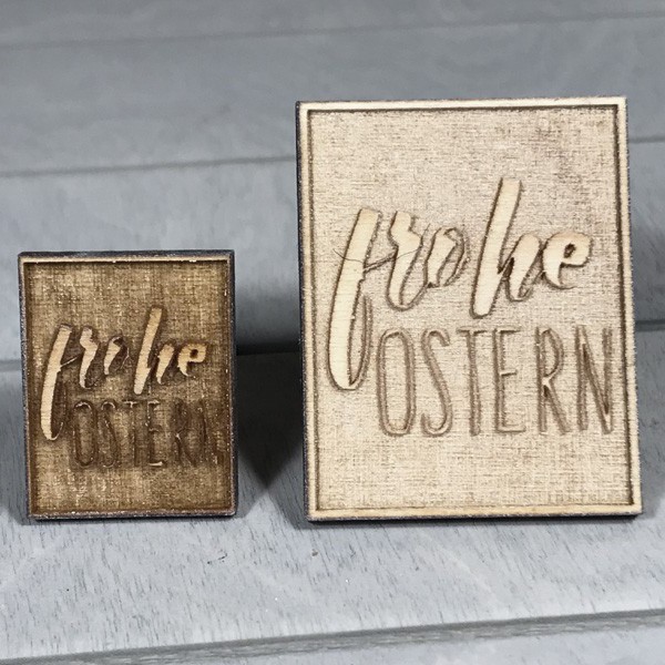 Stempel-Set - "Frohe Ostern" für Keramik
