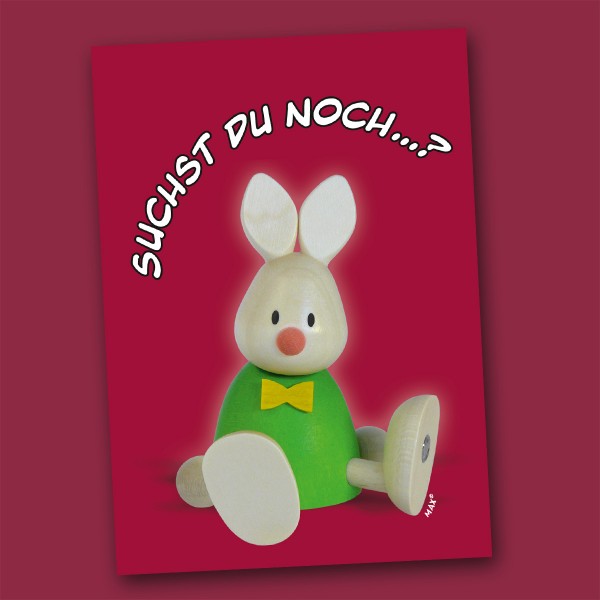 Postkarte mit Kaninchen Max