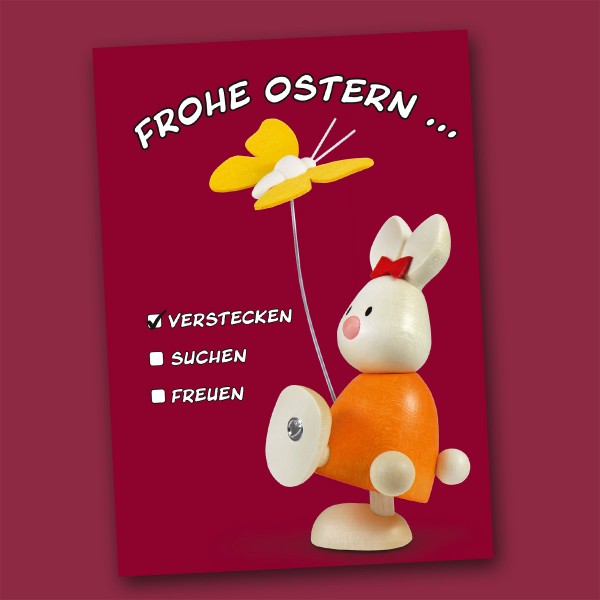 Grußkarte zu Ostern