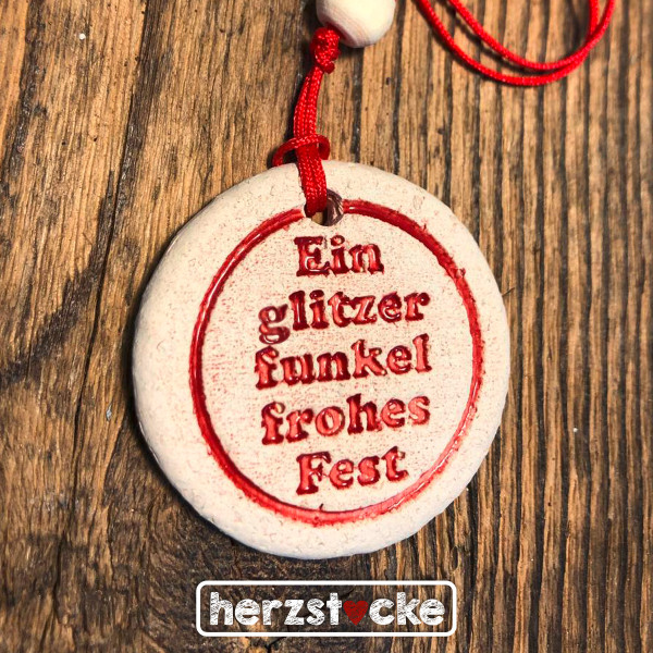 Weihnachts-Stempel - Ein glitzer funkel frohes Fest