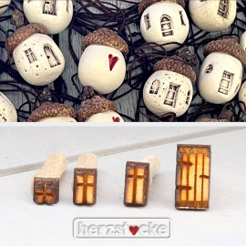Mini - Stempel - Haus - Eckig