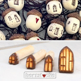 Mini - Stempel - Haus - Spitz