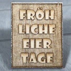 Stempel - "Fröhliche Eiertage" für Keramik